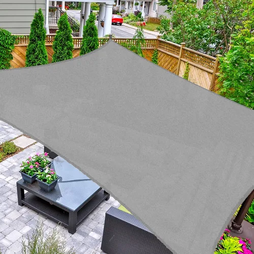 Vista 22 de AsterOutdoor - Toldo parasol rectangular de 16 x 16 pies, Toldo con bloqueador ultravioleta para patio, patio trasero, césped, jardín, actividades