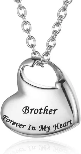 Collar de urna de cremación para cenizas, joyería para urna de cenizas, colgante conmemorativo impermeable para mamá y papá con kit de relleno