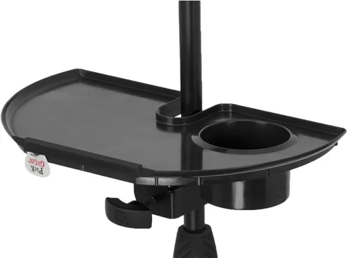 Vista 12 de Gator Frameworks Estante utilitario con abrazadera para soporte de micrófono con capacidad de peso de 10 libras, 9" x 9" (GFW-SHELF0909)