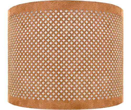 Vista 15 de Royal Designs, Inc. Do It Yourself Drum Hardback Lamp Shade with Stencil Design, UNO Drop Fitter, HB-644U-8BLK-2, Black, 8 x 8 x 8, Pack of 2