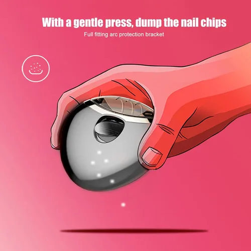 Vista 3 de Lima de uñas eléctrica, máquina pulidora de uñas automática con carga USB inteligente, sin daños agudos, engranaje de velocidad, recortadora de uñas