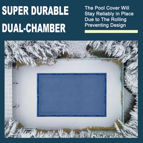 Vista 6 de LIBERECOO Bolsas de agua para cubierta de piscina enterrada, extra duraderas de 0.016 in de PVC calibre 27, bolsa de agua de doble cámara de 10