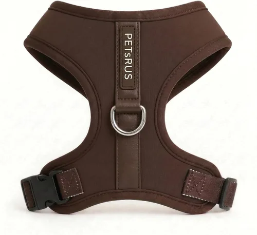 Vista 9 de Arnés para perro premium ajustable sin tirones de neopreno, lujoso, transpirable, ligero, para perros pequeños y medianos, cómodo, chaleco