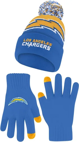 Vista 39 de Ultra Game Adults NFL Official Super Soft Winter Beanie Knit Hat With Warm Touch Screen Gloves