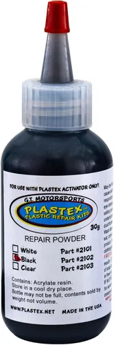 Vista 2 de RecPro Kit de reparación de plástico RV para faldones de guardabarros, bañeras, salpicaderos, tanques de ABS y más (negro)