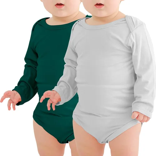 Vista 15 de Jimonda Rayón De Bambú Bebé Body Manga Larga Niño Niña Mameluco Suave Rubor y limón