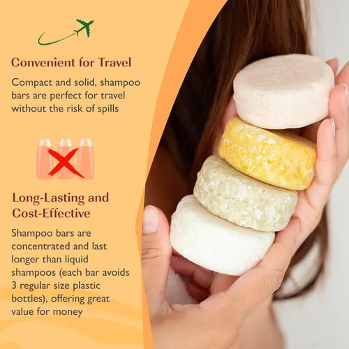 Vista 4 de Relaxcation Barra de champú sólida de aceite Batana para el crecimiento del cabello, reduce la pérdida de cabello, hidrata el cabello seco, mejora