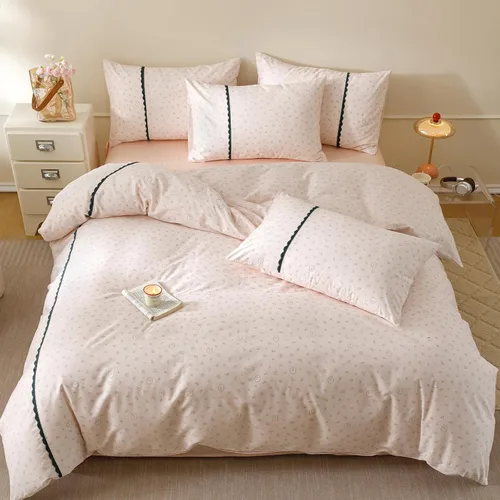 Vista 11 de Juego de funda de edredón de lino de algodón, tamaño individual, juego de ropa de cama con estampado botánico, 3 piezas, funda de edredón suave