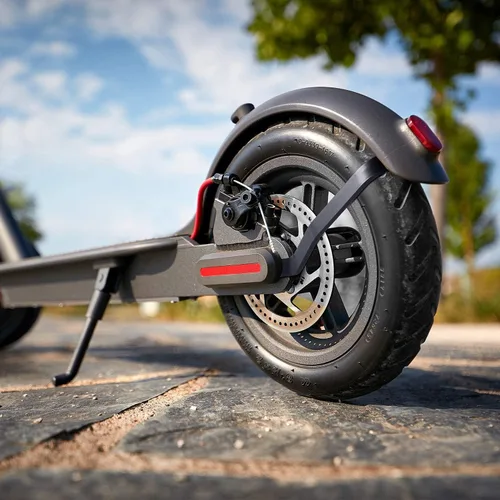 Vista 7 de Guardabarros eléctrico para scooter, 4 agujeros, protector de barro para scooter a prueba de salpicaduras, accesorios para guardabarros, soporte