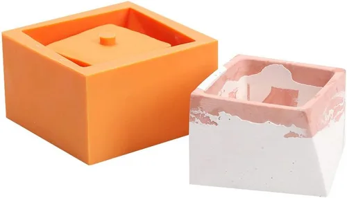 Vista 14 de NICOLE Molde de silicona para maceta, moldes de cemento para cenicero, moldes para plantas suculentas