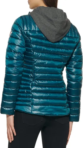 Vista 5 de GUESS Chaqueta ligera plegable para mujer Acolchada, acolchada de transición