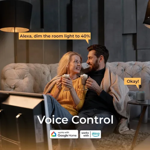 Vista 3 de Bombillas inteligentes, LED multicolor A19, 16 millones de colores, regulables, 800 lúmenes, WiFi y Bluetooth, compatibles con Alexa y Google Home