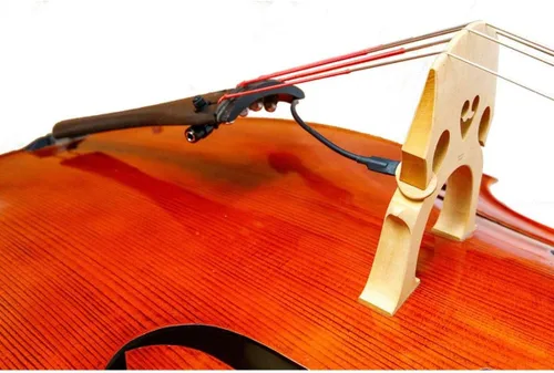 KNA DB-1 - Fonocaptor portátil montado en puente piezo para contrabajo, vertical, clásico, rockabilly, sonido acústico natural, fácil instalación,