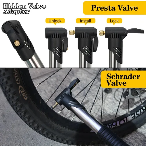 Vista 6 de Kit de Reparación de Bicicleta, Bolsa de Reparación de Bicicleta con Bomba de Neumáticos, Kit de Herramientas de Bicicleta para Viajes de Camping