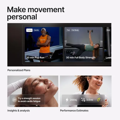 Vista 7 de Peloton Cross Training Tread, Treadmill for Running, Walking, and Hiking with Manual or Auto-Incline Options and Immersive 24” HD Touchscreen