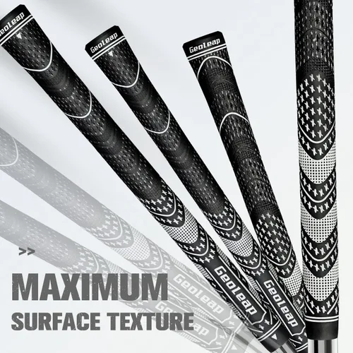 Vista 4 de Geoleap Juego de 13 Agarres de Golf - Material Compuesto de Goma con Cordón, Agarres Híbridos para Palos de Golf, Rendimiento en Todas
