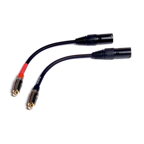 Vista 6 de WJSTN XLR a RCA Cable hembra a hembra adaptador de 3 pines XLR a RCA Plug HiFi Cable de audio 2 paquetes/6 pulgadas