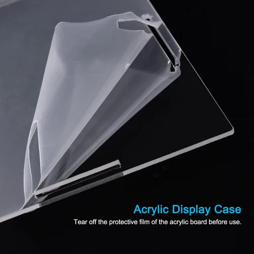 Vista 4 de MECCANIXITY Vitrina de acrílico Caja de plástico transparente montar escaparate a prueba de polvo 12.2x6.3x8 pulgadas para artículos coleccionables