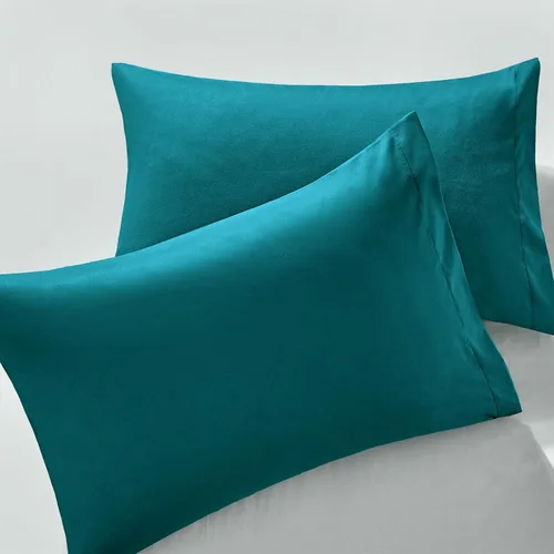 Vista 18 de MILVOWOC - Juego de 2 fundas de almohada de microfibra cepillada tamaño estándar, color naranja quemado, juego de fundas de almohada antideslizante