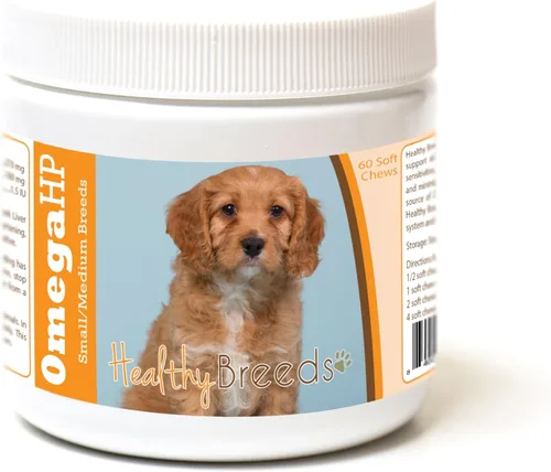 Vista 129 de Healthy Breeds Siberian Husky Omega HP - Masticables suaves para piel y pelaje, 90