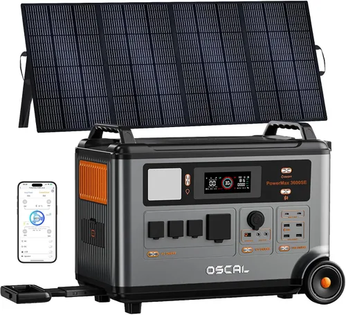 Vista 17 de PowerMax 3600SE 3600W Generador Solar Estación de energía portátil