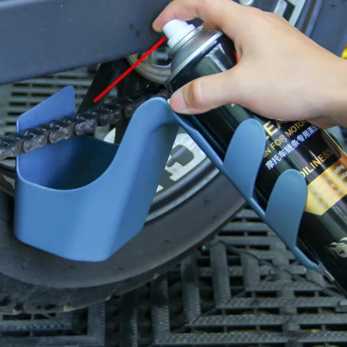 Vista 6 de Caja de herramientas de almacenamiento de aceite de cadena de bicicleta de motocicleta Aceite de limpieza de cadena a prueba de salpicaduras Agente