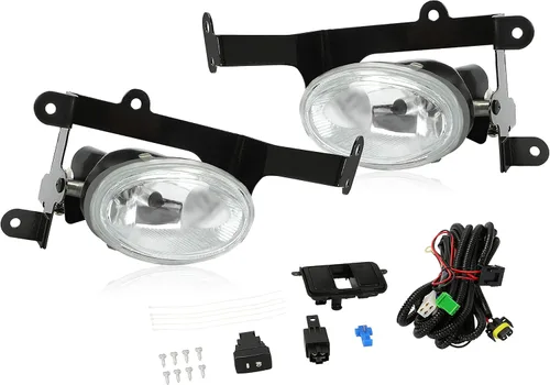 HECASA - Luces antiniebla compatibles con Honda Civic Coupe y Civic Si 2006-2008, lámparas antiniebla delanteras para parachoques con interruptor,