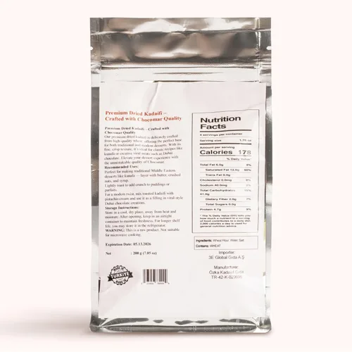 Vista 2 de Kataifi seco de primera calidad, ideal para postres de barra de chocolate Dubai Masa de fillo rallada 7.05 oz (200 g)