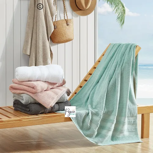 Vista 8 de Toalla de baño extra grande – Toalla de baño ultra grande – 100% algodón – 40 x 90 pulgadas – Color rubor