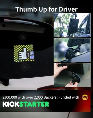Vista 6 de Divoom Pixoo Visualización Max Pixel, APP Pantalla de control de teléfono móvil con pantalla LED programable de 32 X 32 para decoración del hogar