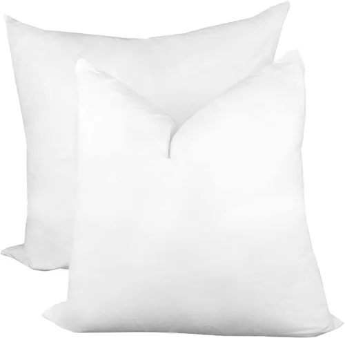 Vista 10 de Hometex Canada Relleno de almohada de 12 x 18 pulgadas de plumón sintético con funda de algodón 100% de forma decorativa alternativa sintética