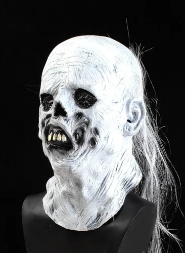Vista 4 de RAPGET Máscara de zombi - Máscara de látex espeluznante de látex para fiesta de Halloween