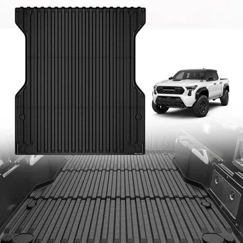 Vista 36 de TripleAliners - Tapete para caja de camioneta (de ejes) de 5 pies, encaje perfecto para pick-up de carga, accesorio de protección de vehículo