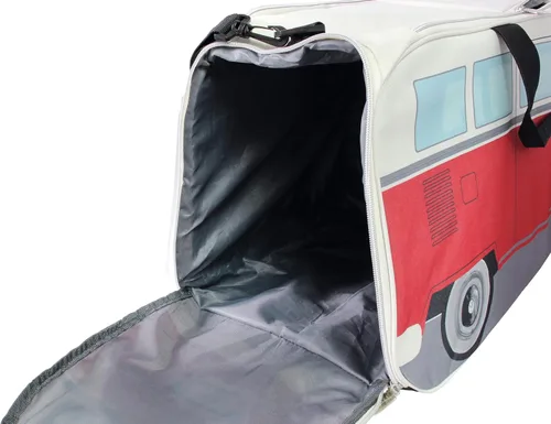 Vista 17 de BRISA VW Collection - Volkswagen Samba Bus T1 Camper Van Sport, gimnasio, bolsa de viaje, bolsa de lona con compartimento para zapatos y artículos