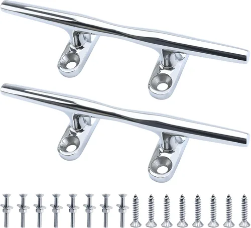 Vista 8 de SHENGHUISS Tacos de barco de acero inoxidable 316 con base abierta para muelle de barco (4"/5"/6"/8"/10"/12")