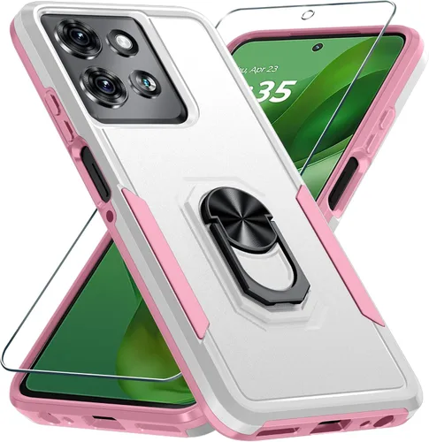 Vista 10 de Janmitta Funda compatible con Motorola Moto G Power 5G 2025 con protector de pantalla, resistente a prueba de golpes, funda protectora de cuerpo