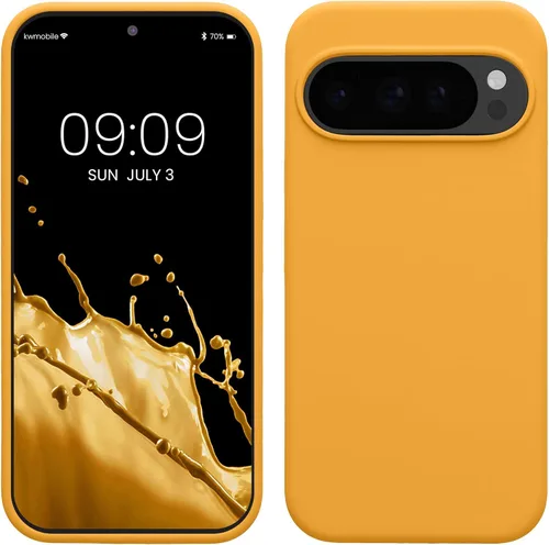 Vista 55 de kwmobile Funda Compatible con Google Pixel 6 Pro - Funda de Teléfono de Silicona TPU con Acabado Suave - Azul Caribe