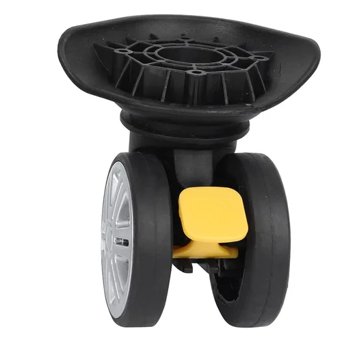 Vista 3 de 1 par universal mute equipaje maleta ruedas reemplazo con freno para maletas piezas