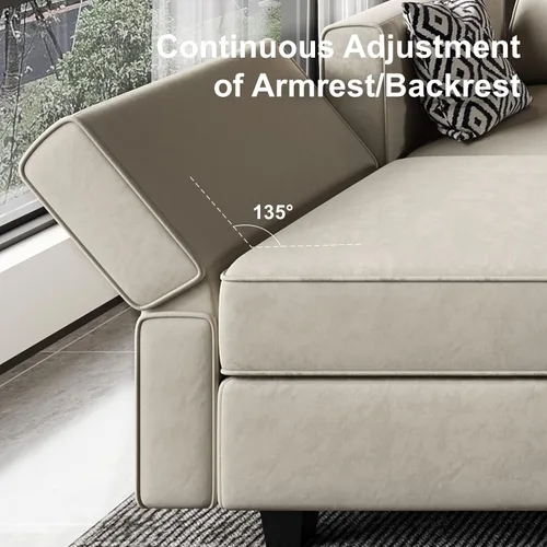 Vista 28 de Belffin Sofá modular Módulo medio con almacenamiento Accent Silla sin brazos para sofá modular seccional terciopelo negro