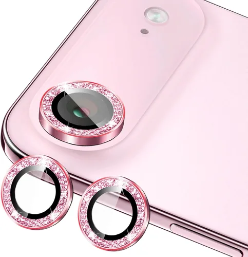 Vista 9 de Protector de lente de cámara compatible con iPhone 12, 12 Mini y iPhone 12 Pro (paquete de 3 + 1) – Brillantina brillante, funda de cámara