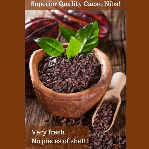 Vista 2 de Pure Natural Miracles Puntas de cacao de 1 libra y cacao en polvo de 2 libras, orgánico crudo sin azúcar
