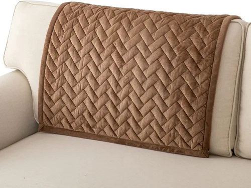 Vista 25 de Eismodra Fundas para reposabrazos, funda de sofá, fundas para respaldo, fundas antideslizantes para sillón para perros, gatos y mascotas, sofá Café