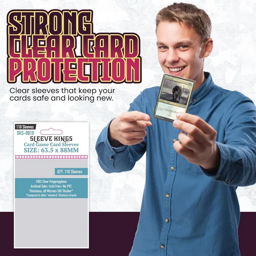 Vista 124 de Mangas cuadradas medianas (2.559 x 2.559 in) paquete de 110, 60 micras