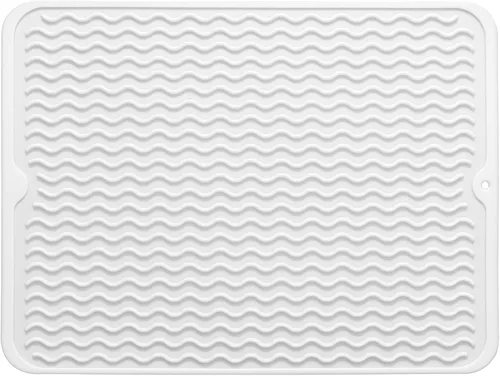 Vista 915 de MicoYang Alfombrilla de Silicona para Secar Platos de Múltiples Usos, Fácil de Limpiar, Ecológica, Alfombrilla de Silicona Resistente al Calor