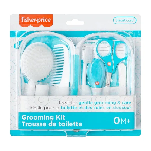 Smart Care Fisher-Price - Kit de aseo para bebés de 12 piezas, artículos esenciales para recién nacidos, juego de regalo para bebés, incluye kit de