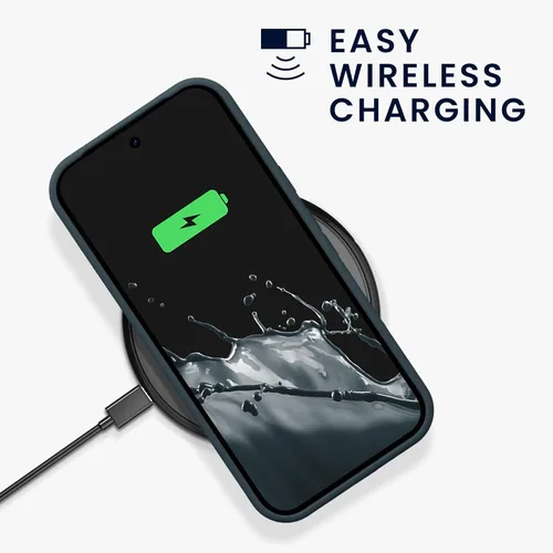 Vista 161 de kwmobile Funda Compatible con Google Pixel 6 Pro - Funda de teléfono de silicona TPU con acabado suave - Azul Arrecife