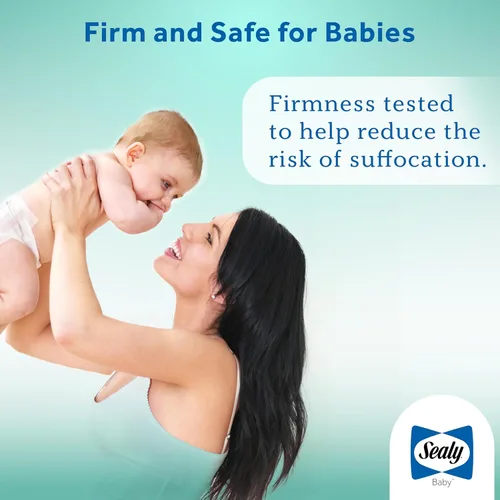 Vista 9 de Sealy OptiCool - Colchón prémium para cuna de bebé y cama infantil, colchón hipoalergénico y transpirable, colchón de espuma viscoelástica