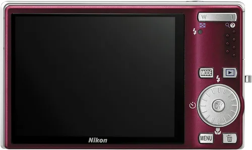 Vista 2 de Nikon Coolpix S610 - Cámara digital de 10 MP con zoom de reducción de vibración óptica (VR) 4x (rojo profundo)