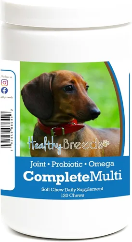 Vista 55 de Healthy Breeds Boxer todo en uno multivitamínico suave masticable 120
