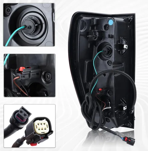 Vista 5 de Conjunto de lámpara trasera tipo halógeno compatible con GMC Sierra 1500/2500 HD/3500 HD 84565920 GM2801309 2019-2023